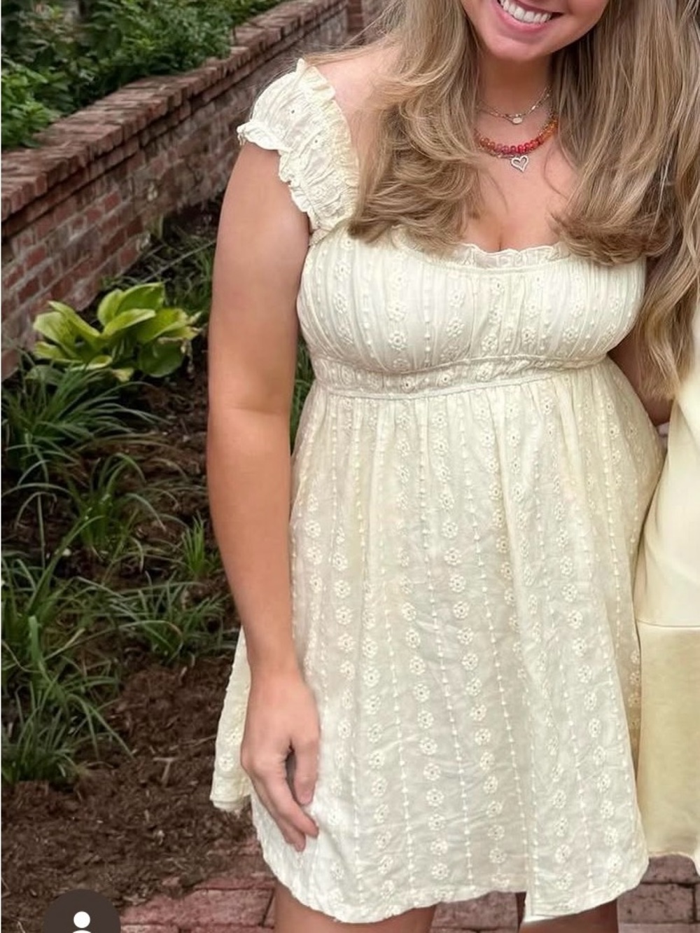 Eyelet Sundress - Soft Yellow